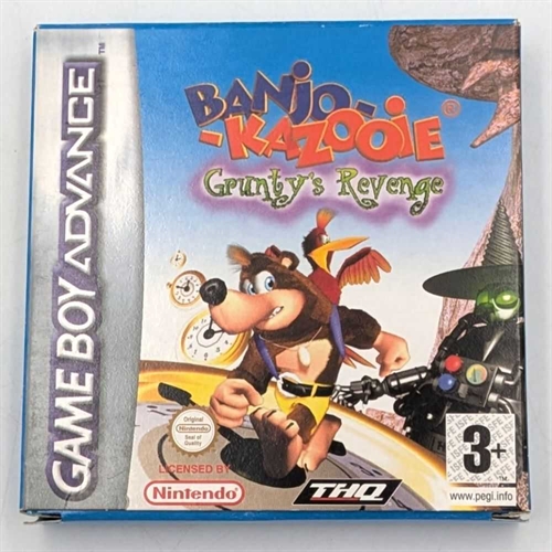 Banjo-Kazooie Gruntys Revenge - Komplet I Æske - GameBoy Advance spil (A Grade) (Genbrug)